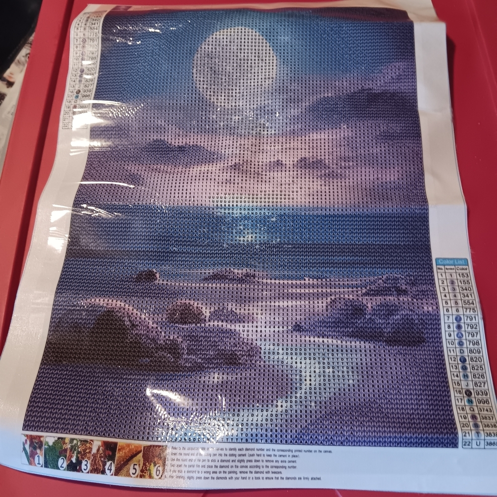 Moonlit Ocean Diamond Art Painting Kit 30x40